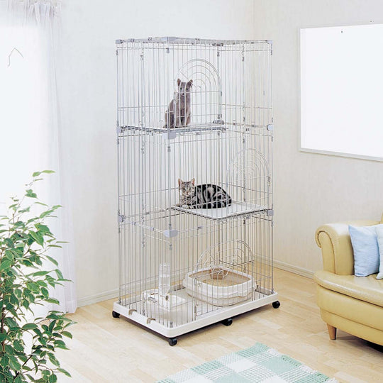 Iris 3-tier Cat Cage Pec-903 (Beige)