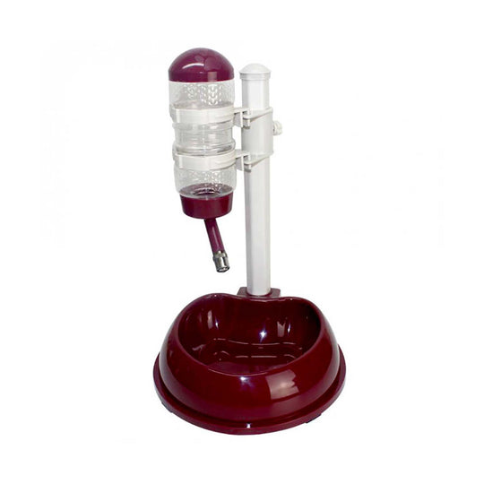 Aixing Heart Shaped Water & Food Feeder (Red)