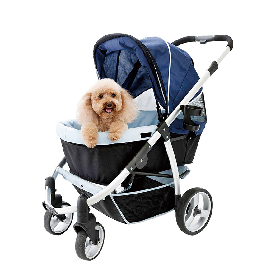 ibiyaya elegant retro i dog stroller Ibiyaya Elegant Retro (Navy Blue) – Pets' Station