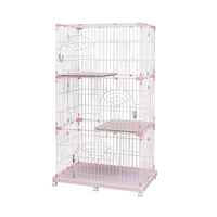 Iris 3-tier Cat Cage Pec-903 (Pink)