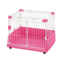 Richell Anti-splash Pet Cage (Pink)