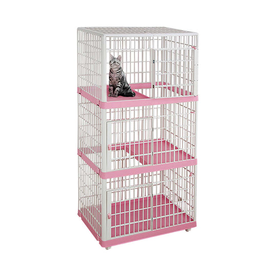Iris 3-tier Cat Cage 813 (Pink)
