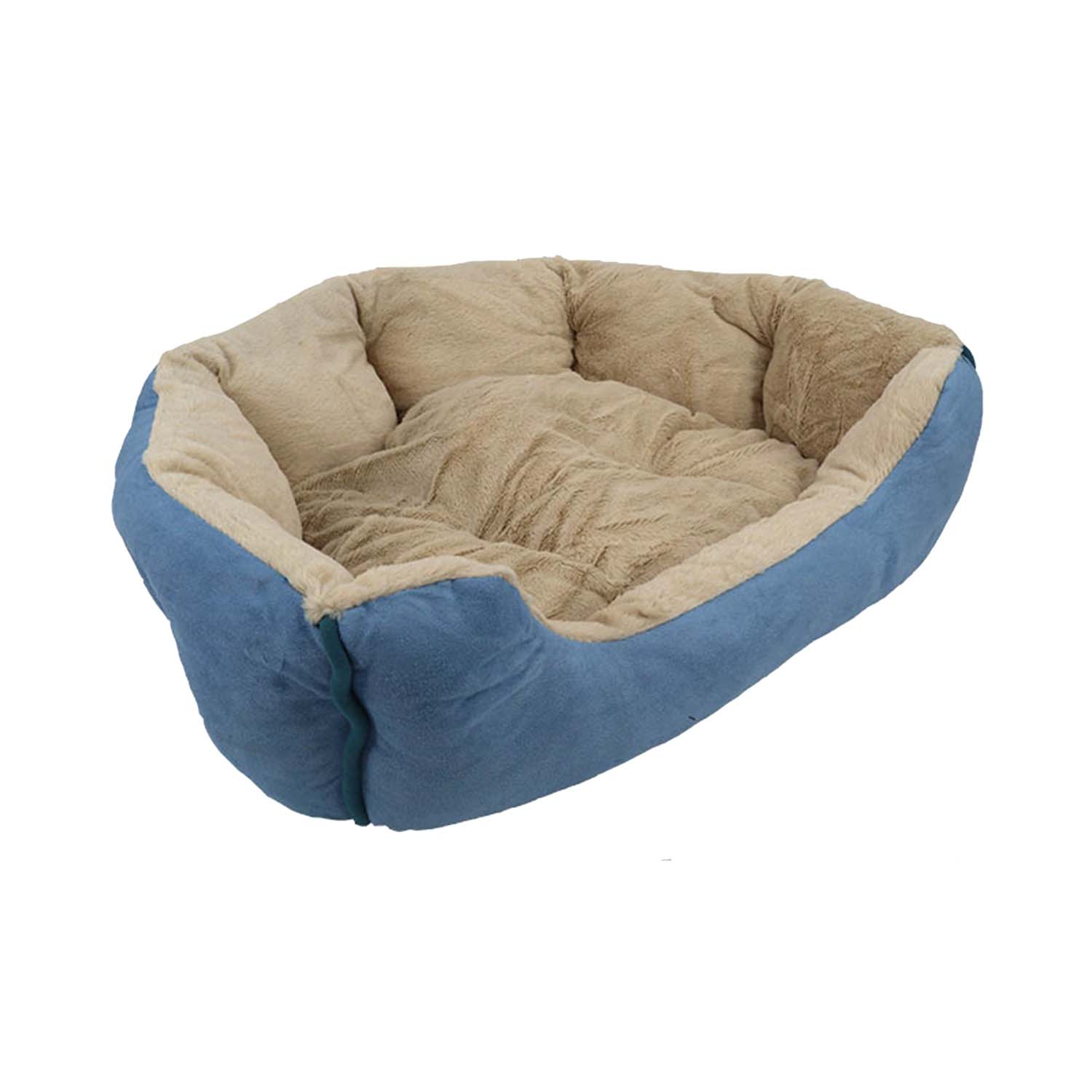 Ps Ax Shell Beige & Blue Pet Bed