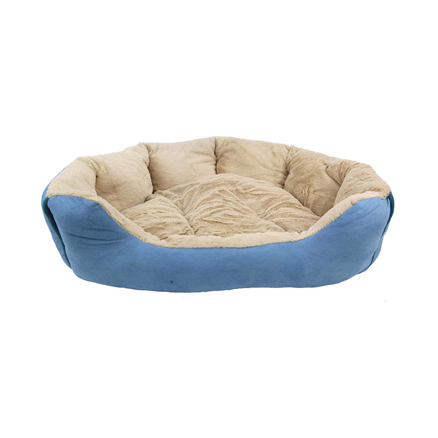 Ps Ax Shell Beige & Blue Pet Bed