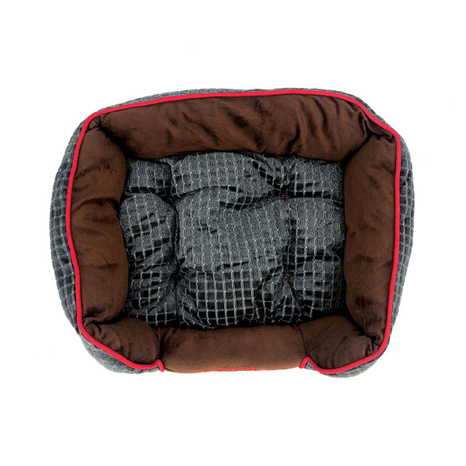 Ps Ax Brown Velvet Pet Bed
