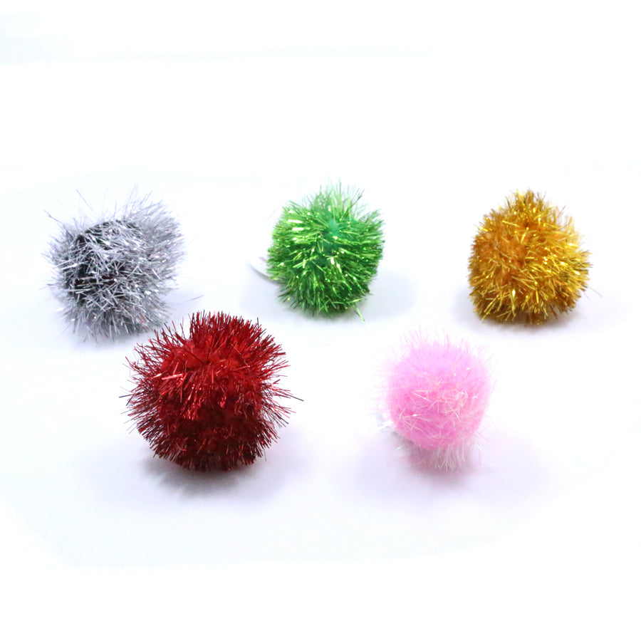 Pawise Sparkle Pompom Ball