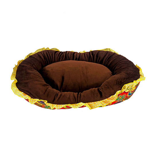 Ps Ax Oval Floral Pet Bed (assorted)