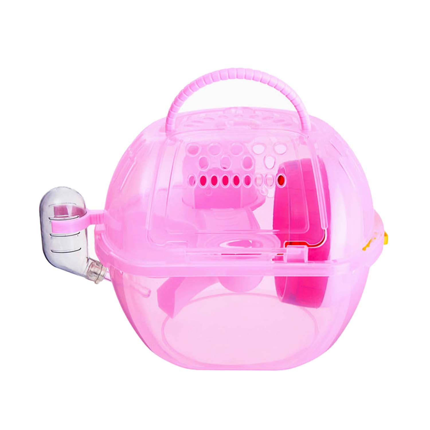Carno Crystal Hamster Cage Pink Pets Station