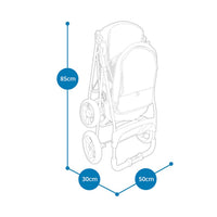 Ibiyaya Double Decker Pet Bus Stroller (Silver Grey)