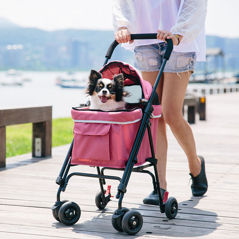 Ibiyaya Astro Go Lite Mini Pet Buggy Stroller (Rose Pink)