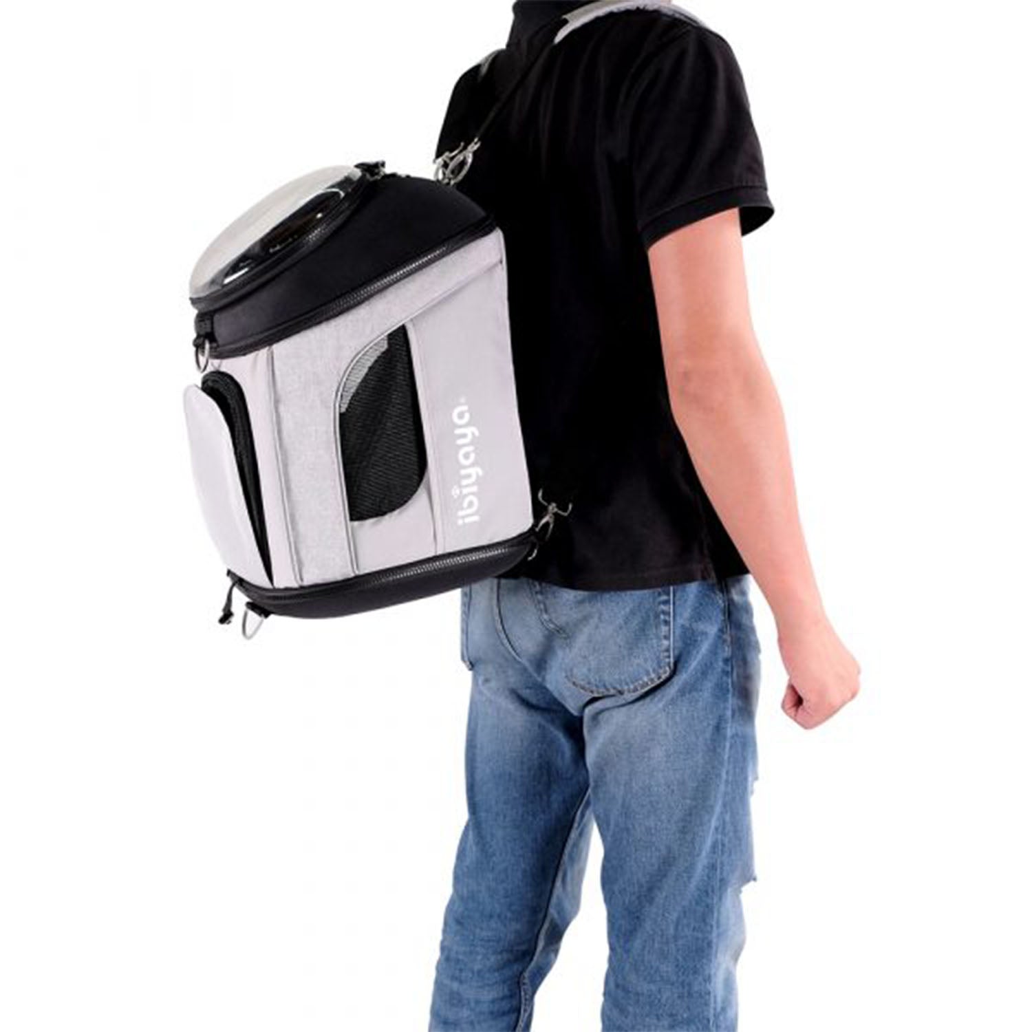 Ibiyaya Explorer Airline Transparent Pet Carrier Plus