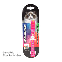 Purrsi Chic Adjustable Bell Collars (Pink)