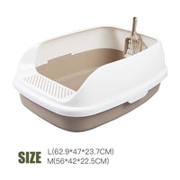 Makar Pedal Cat Litter Box (Brown)