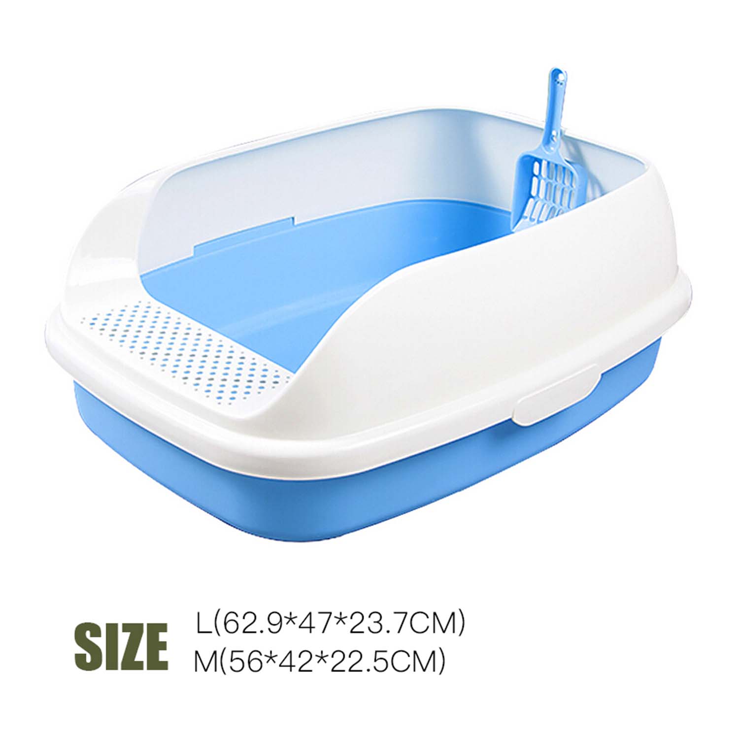 Makar Pedal Cat Litter Box (Blue)