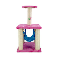 Qq Scratching Post With Hammock (Pink)