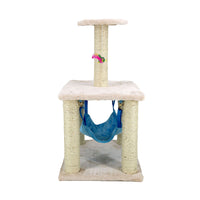 Qq Scratching Post With Hammock (Beige)