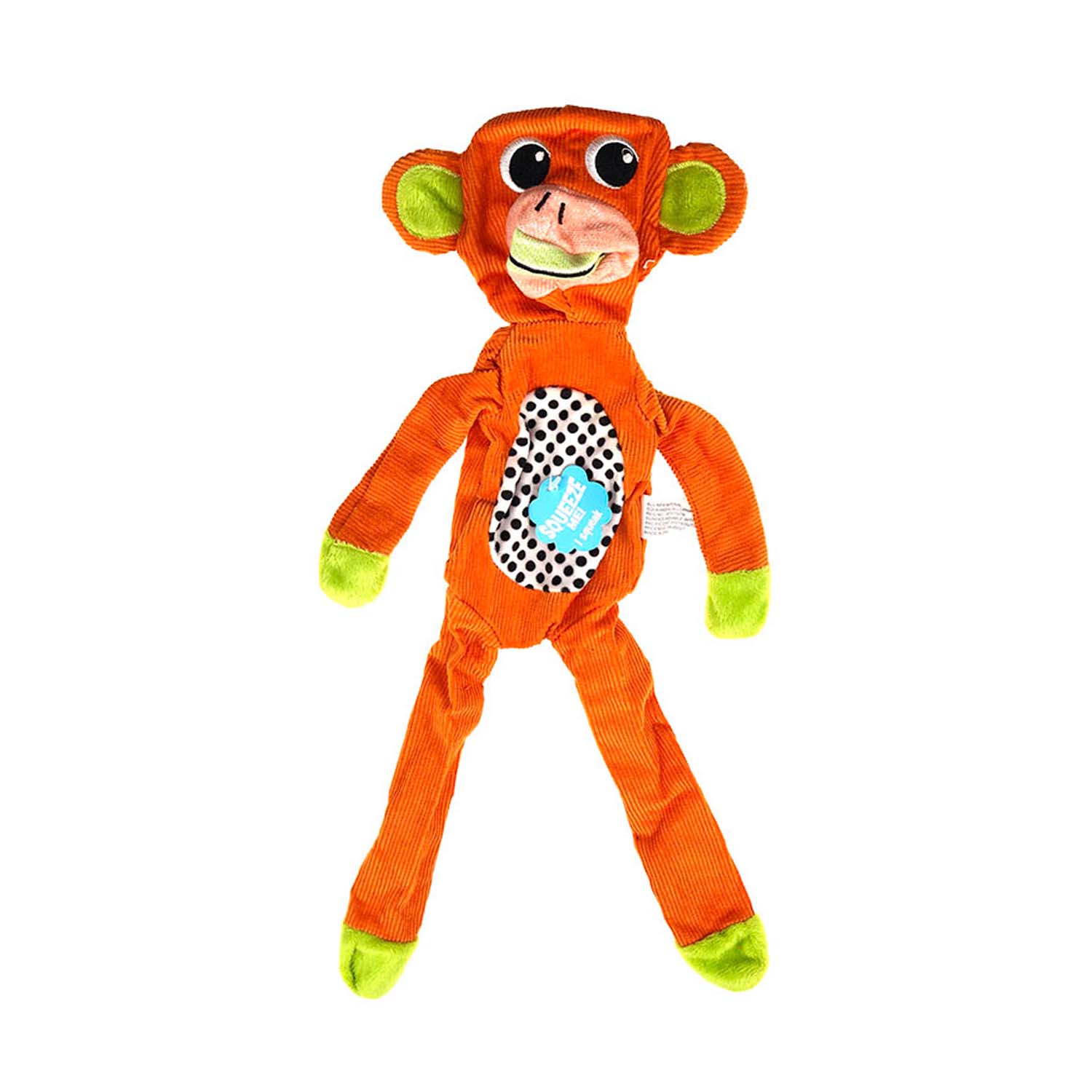 Ps Flattie Monkey Squeaky Toy