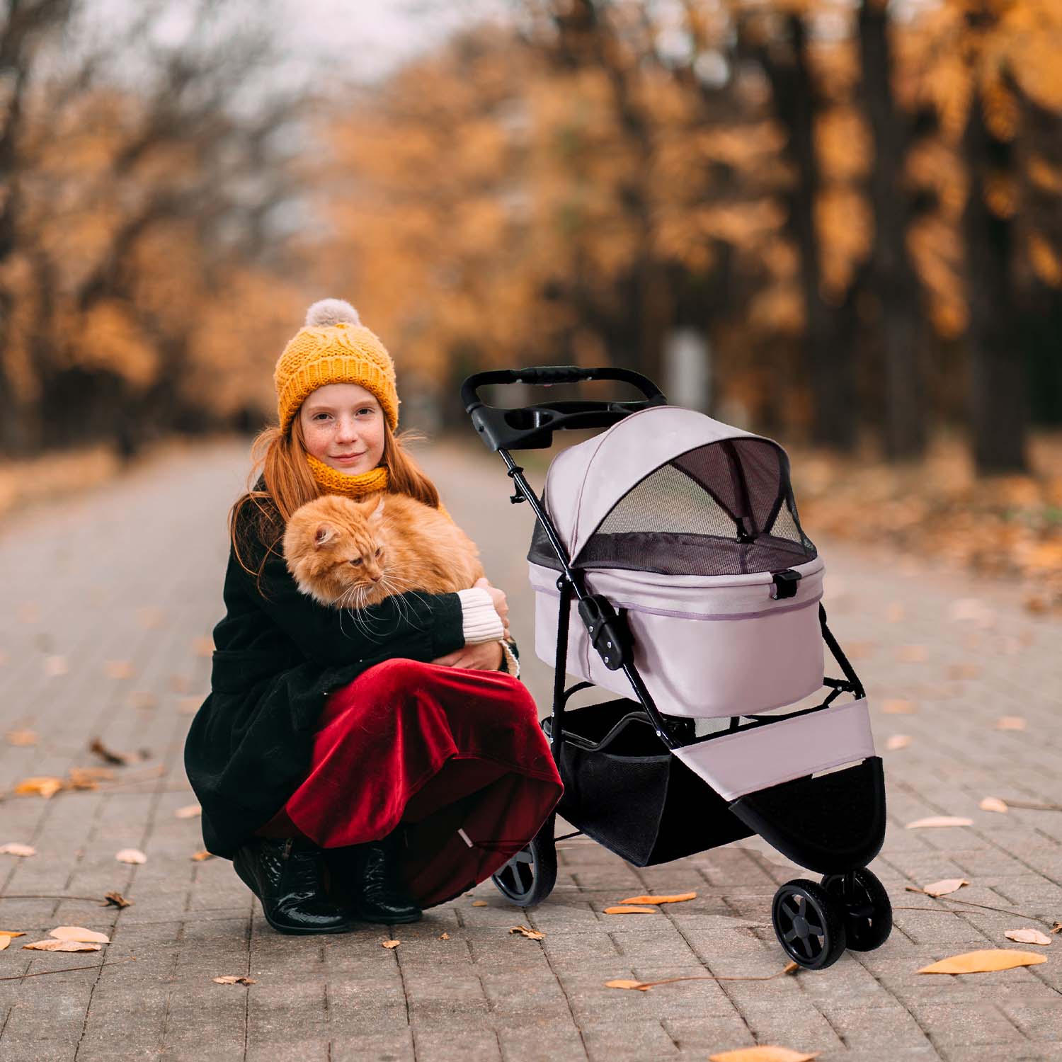 2gather Speedy Fold Pet Stroller (pink)