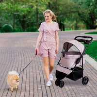 2gather Speedy Fold Pet Stroller (pink)