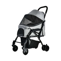 2gather Deluxe Pet Stroller (grey/black)