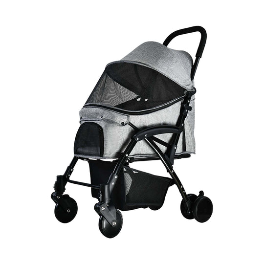 2gather Deluxe Pet Stroller (grey/black)