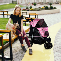 2gather Pet Jogger (pink With Polka Dot)