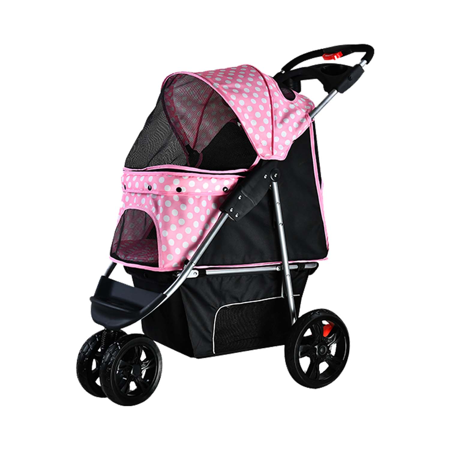 2gather Pet Jogger (pink With Polka Dot)