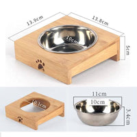 Carno Stainless Steel Bowl With Bamboo Frame