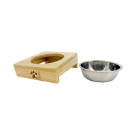 Carno Stainless Steel Bowl With Bamboo Frame