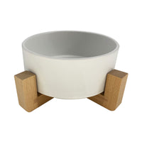 Carno Pet Bowl With Wooden Rack
