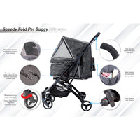 Ibiyaya Speedy Fold Pet Buggy (Camouflage)