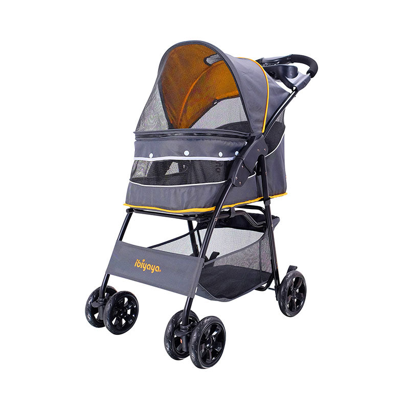 Ibiyaya Cloud 9 Pet Stroller (Mustard Yellow)