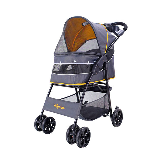 Ibiyaya Cloud 9 Pet Stroller (Mustard Yellow)