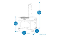 Ibiyaya Lavada Pet Transport Luggage (White Mocha)