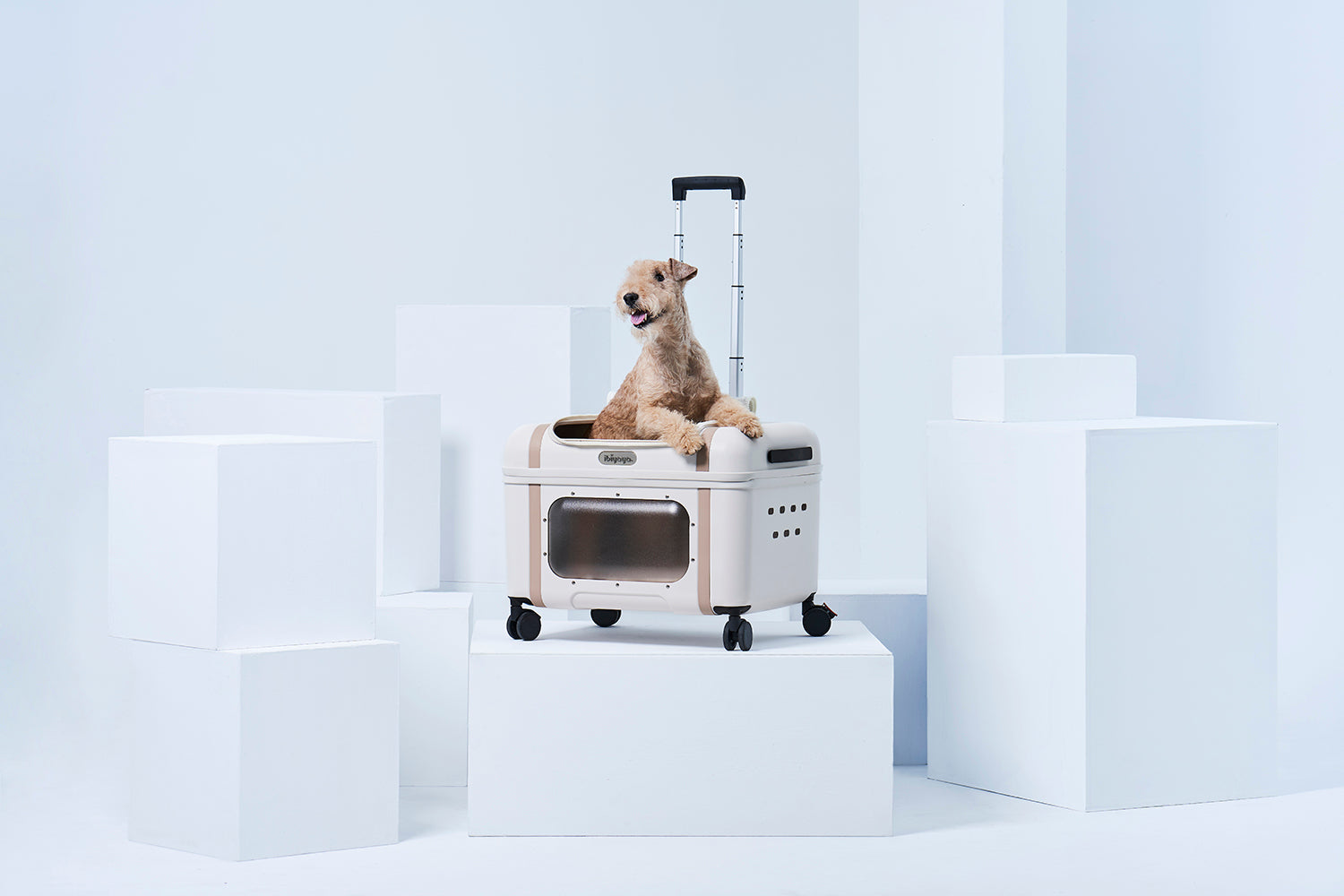 Ibiyaya Lavada Pet Transport Luggage (White Mocha)