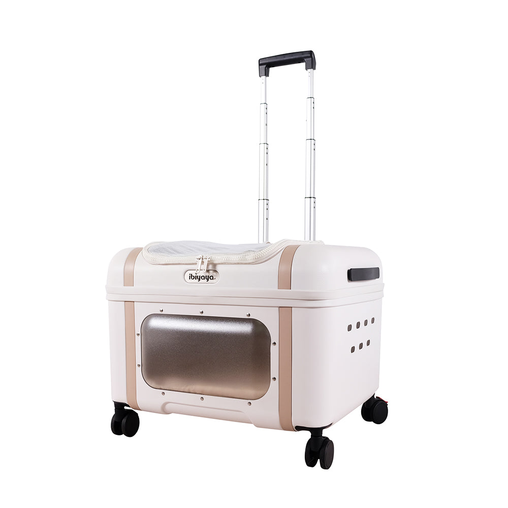 Ibiyaya Lavada Pet Transport Luggage (White Mocha)