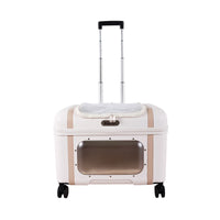 Ibiyaya Lavada Pet Transport Luggage (White Mocha)