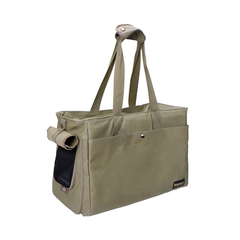 Ibiyaya Canvas Pet Carrier Tote Light Green Pets Station