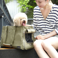 Ibiyaya Canvas Pet Carrier Tote (Light Green)