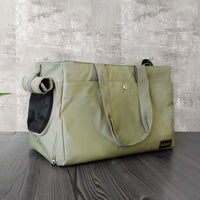 Ibiyaya Canvas Pet Carrier Tote (Light Green)