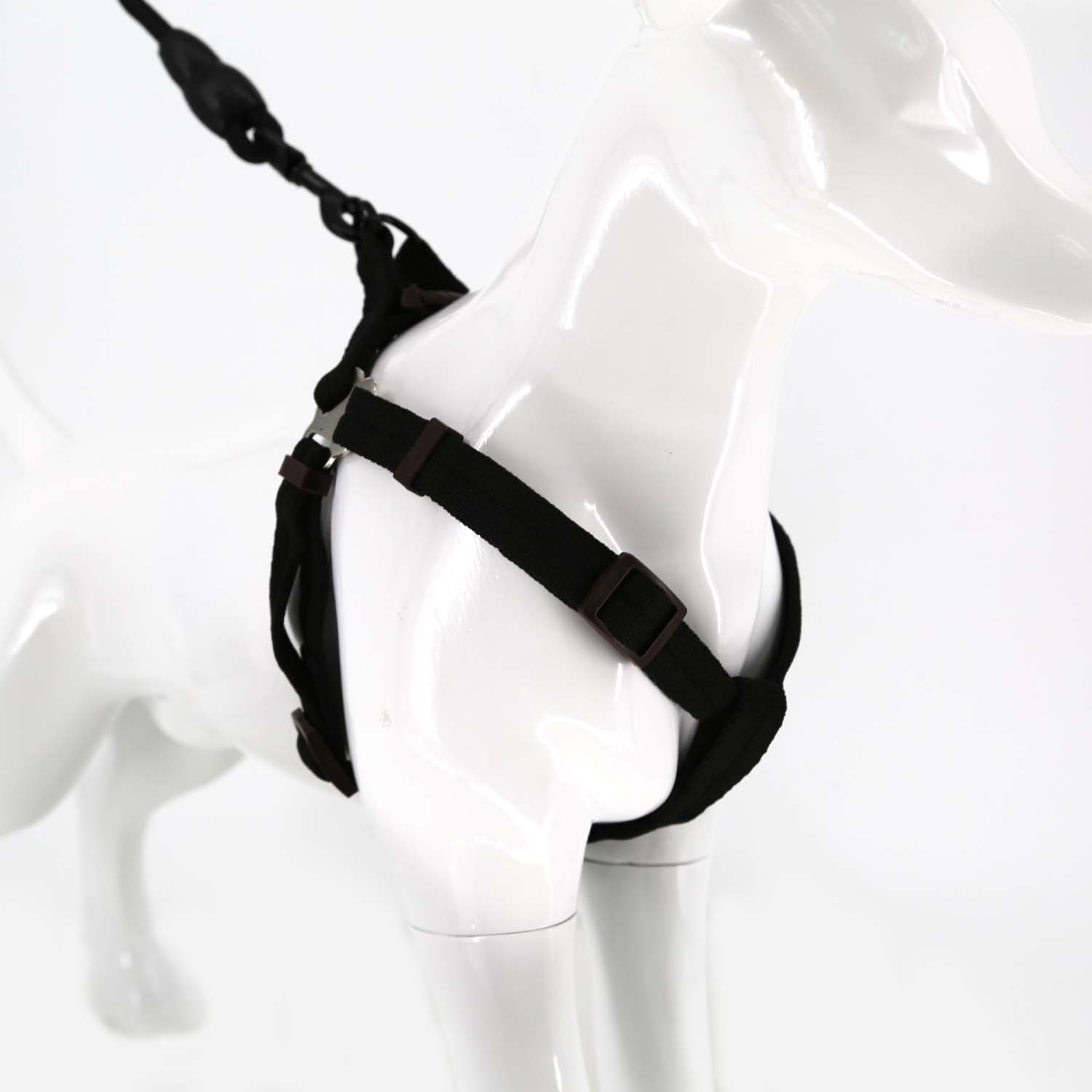2gather Harness and Lead with Sponge Handle (Black)