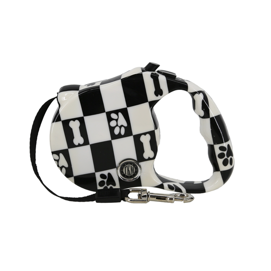 Bobo TKM Retractable Dog Checkered Lead