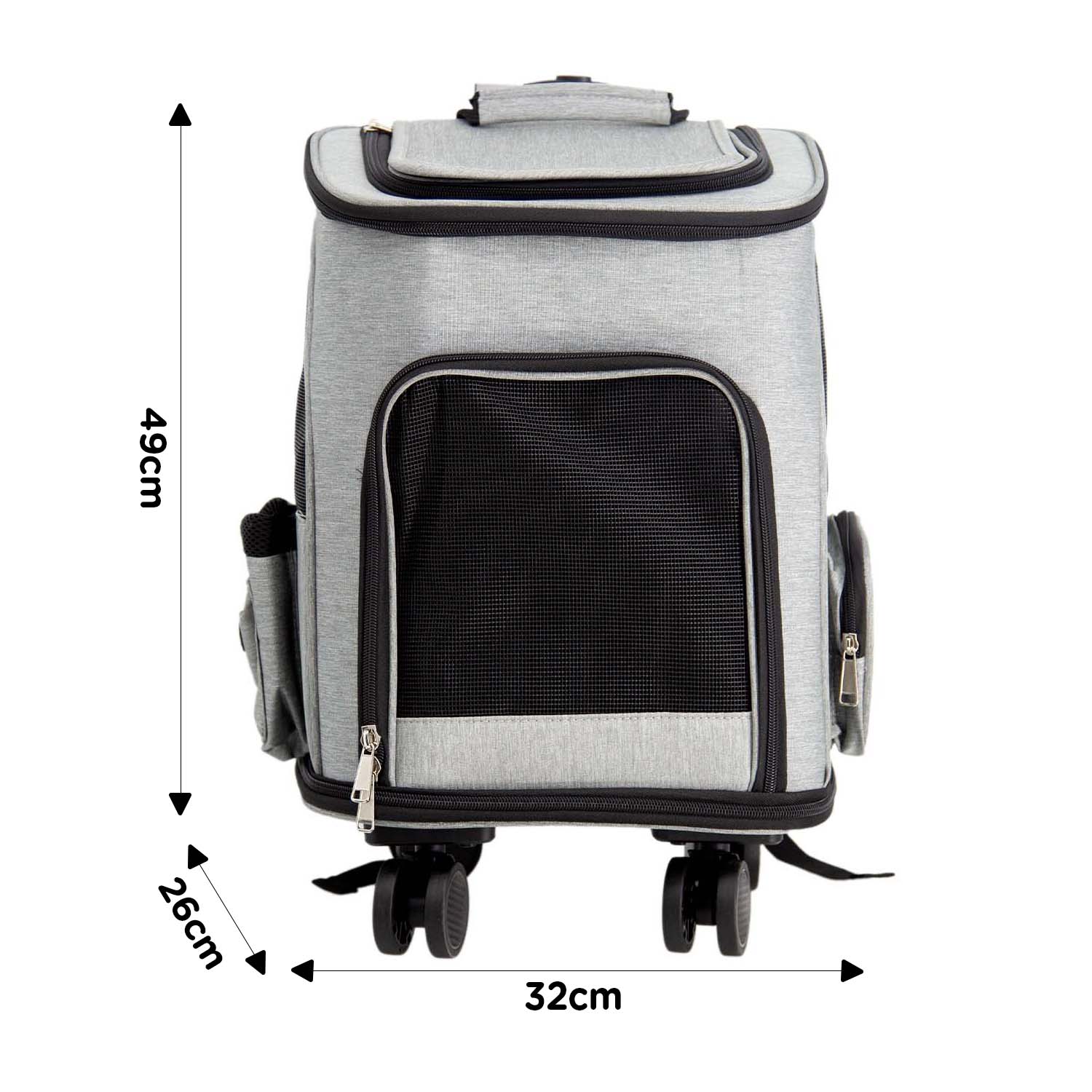 2gather 2 in 1 Backpack with Trolley (Grey)
