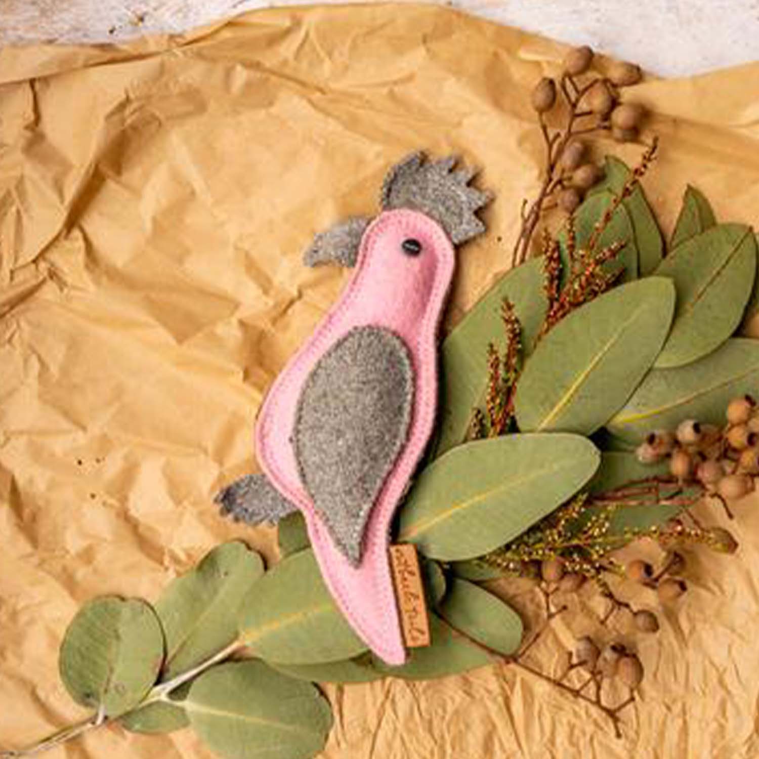 Outback Tails Gertie the Galah Dog Toy