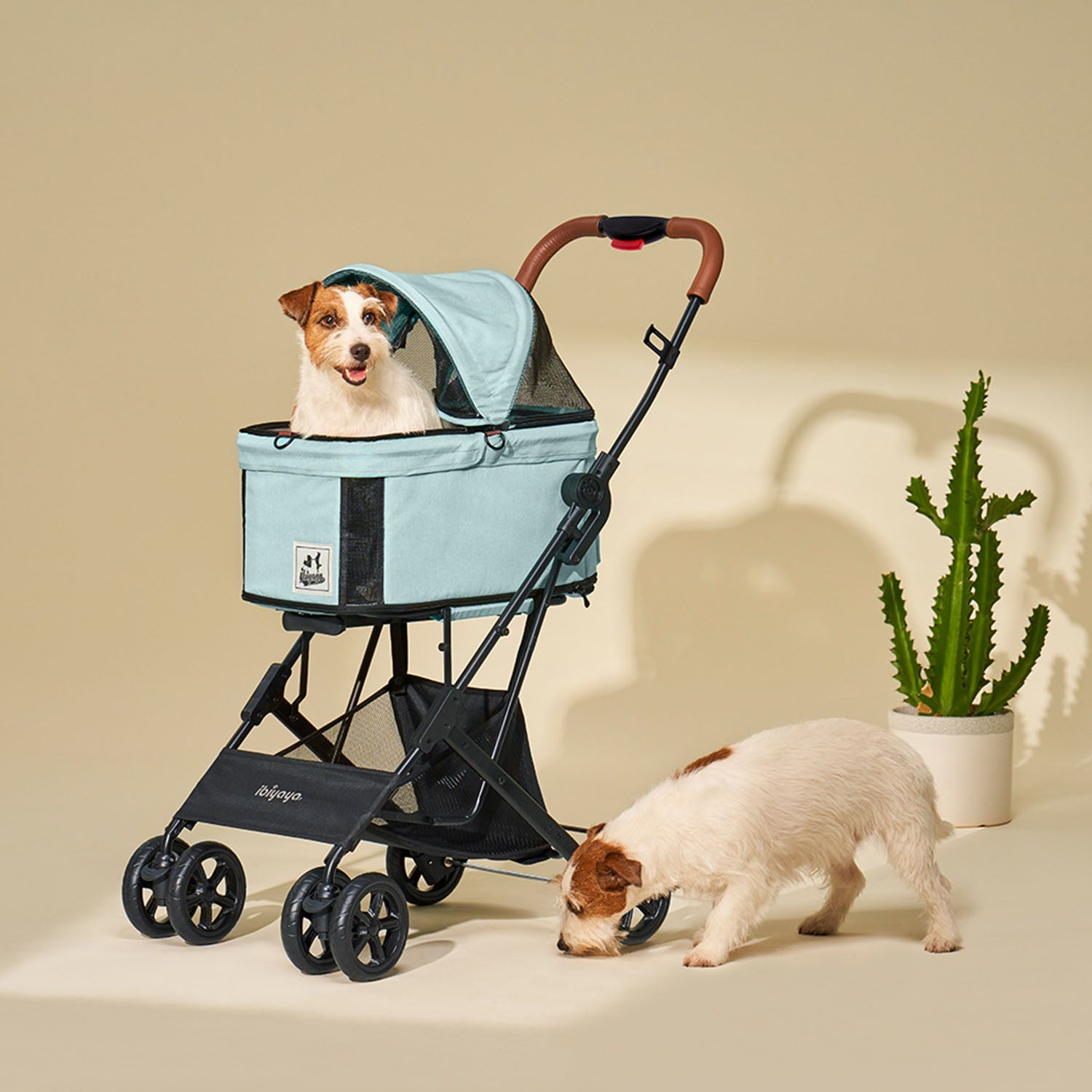 Ibiyaya Travois Tri-fold Pet Travel System (Spearmint)