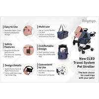 Uses of Ibiyaya Cleo Travel Stroller (Blue Jeans)