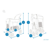 Ibiyaya Gentle Giant Pet Wagon Army Green