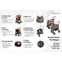 Ibiyaya Gentle Giant Pet Wagon Dirty Peach