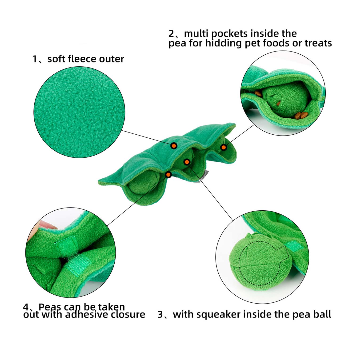 Doglemi Pea Snuffle Plush Toy