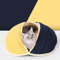 Doglemi Moon Fat Cat Cave (Yellow and Blue)